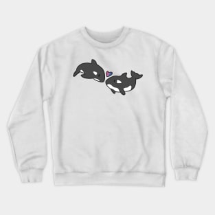 Bisexual Whale Pride Crewneck Sweatshirt